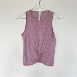 NWOT lululemon breeze through twist tank pink 4
